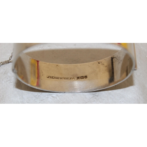 486 - Silver Hallmarked Ladies Bangle