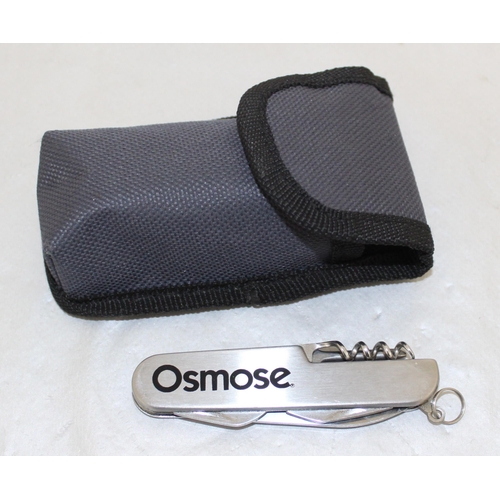 139 - Boxed TCM Cutlery Multi Tool In Pouch And A Osmose Pen Knife