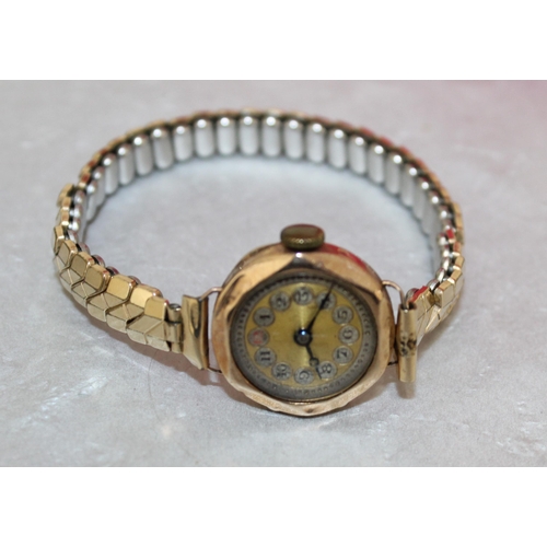 548 - Stamped 375 Gold Cased Watch Total Weight 17.19g Untested
Add Picture Of Inside Of Watch