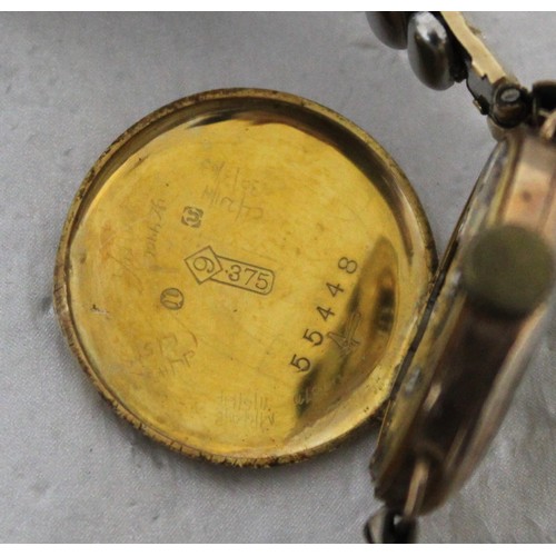 548 - Stamped 375 Gold Cased Watch Total Weight 17.19g Untested
Add Picture Of Inside Of Watch