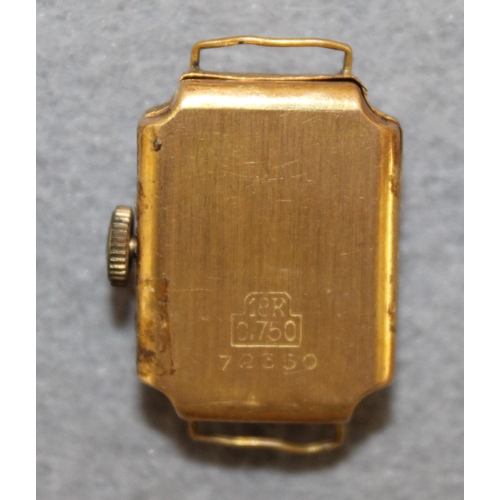 556 - 18ct Gold Watch Case - Total Weight 6.30gms