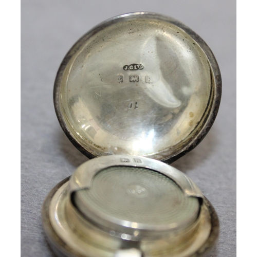 489 - Silver Hallmarked Coin Holder