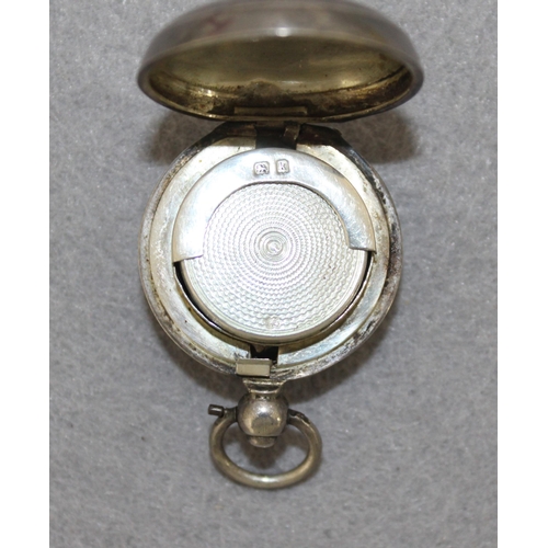 489 - Silver Hallmarked Coin Holder