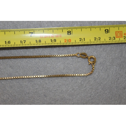 564 - Stamped 375 Gold Necklace Total Weight-3.61g