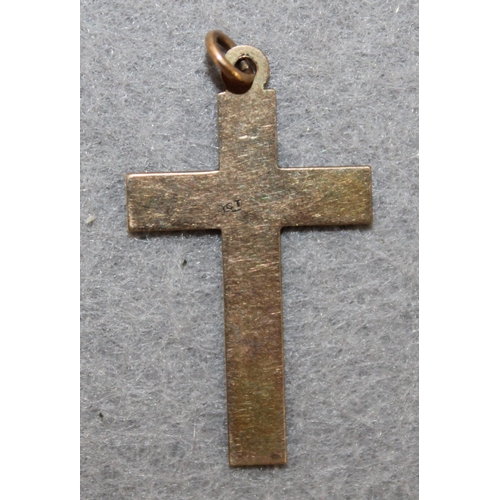 567 - 9ct Gold Cross  - Weight 1.12gms