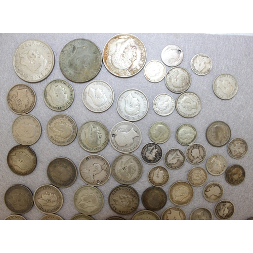 352 - A Selection Of Coins 250g Inc- Half Crowns/Cents/Shillings/Rupie/Sixpence Etc