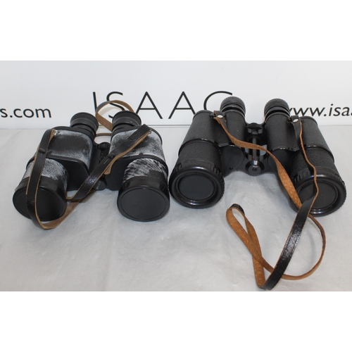 147 - Two Pairs Of Binoculars Untested In Cases Tento & Summit