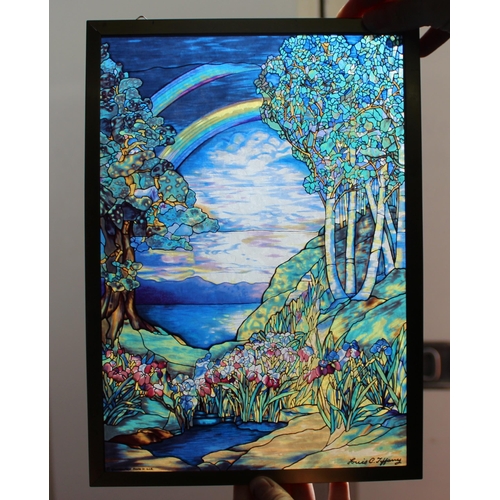 32 - Louis Tiffany Framed Painted Stained Glass
Dimensions 33 x 23.5 cm
COLLECTION ONLY