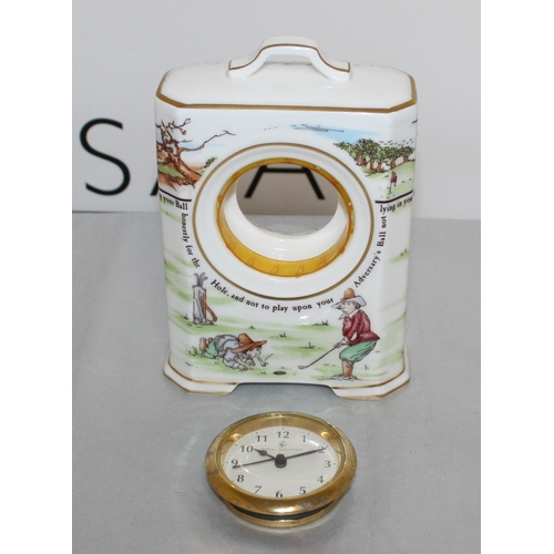 57 - Royal Doulton Ceramic Clock Series Ware Golfing Series
Dimensions 15.5 x 11 cm
UNTESTED
COLLECTION O... 