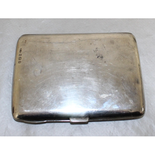 508 - Silver Hallmarked Card/Stamp, Writing Case 
Dimensions 10cm x 7.5 cm