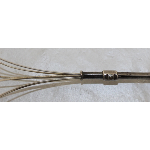 513 - Stamped Silver Swizzle Stick And Stamped Sterling Silver Tool/Drill