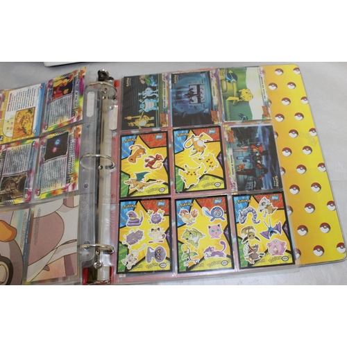 683 - Three Folders Containing POKEMON/DRAGON BALL Z/DIGMON ETC CARDS