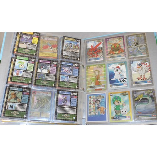 683 - Three Folders Containing POKEMON/DRAGON BALL Z/DIGMON ETC CARDS