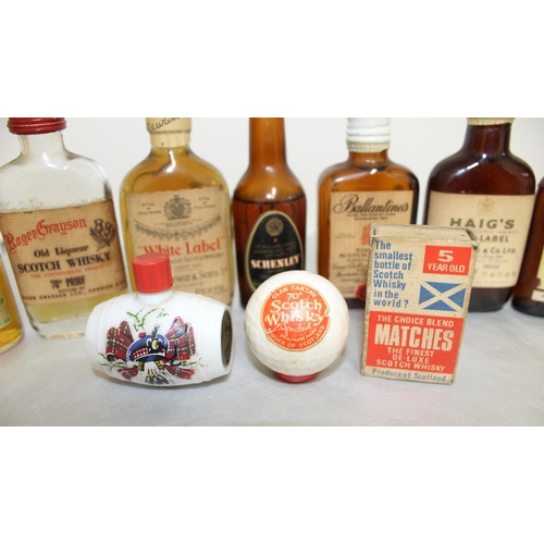 239 - Quantity Of Some Rare Collectable Vintage Miniatures Whisky Some With Contents Various Conditions
Co... 