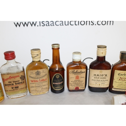 239 - Quantity Of Some Rare Collectable Vintage Miniatures Whisky Some With Contents Various Conditions
Co... 