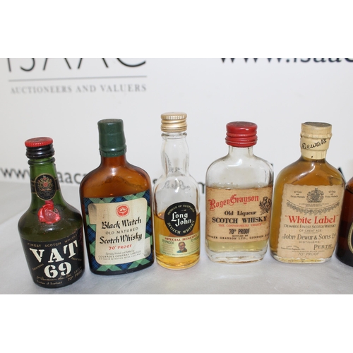 239 - Quantity Of Some Rare Collectable Vintage Miniatures Whisky Some With Contents Various Conditions
Co... 