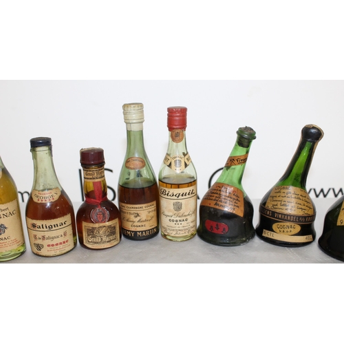 241 - Quantity Of Some Rare Collectable Vintage Miniatures Cognac Some With Contents Various Conditions
Co... 