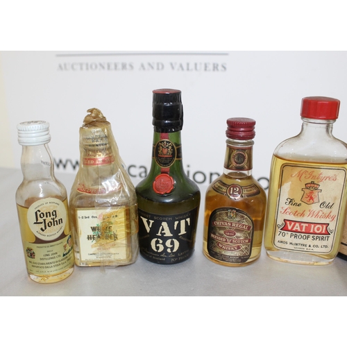 242 - Quantity Of Some Rare Collectable Vintage Miniatures Whisky Some With Contents Various Conditions
Co... 