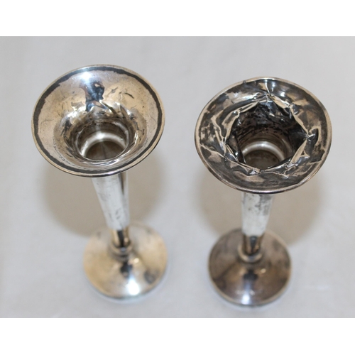 524 - Two Silver Hallmarked Candlestick Holders
Height-12.5cm