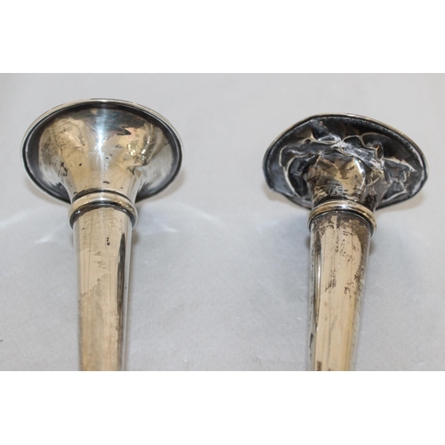 524 - Two Silver Hallmarked Candlestick Holders
Height-12.5cm