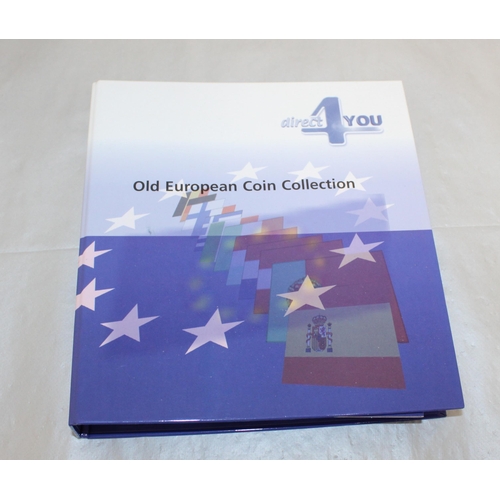 336 - A Folder Containing Old European Coin Collections