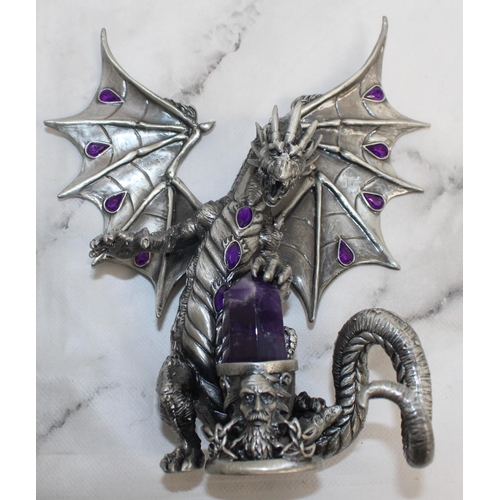 Boxed 2 x Myth And Magic Sculpture By The Tudor Mint Including