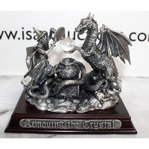 Boxed 3 x Myth And Magic Sculpture By The Tudor Mint Including