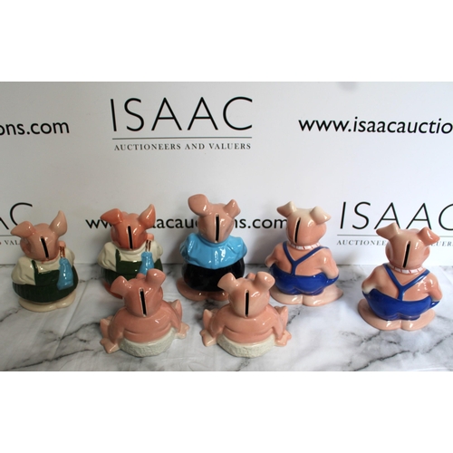 16 - Seven Nat West Piggie Banks by WADE - Collection Only