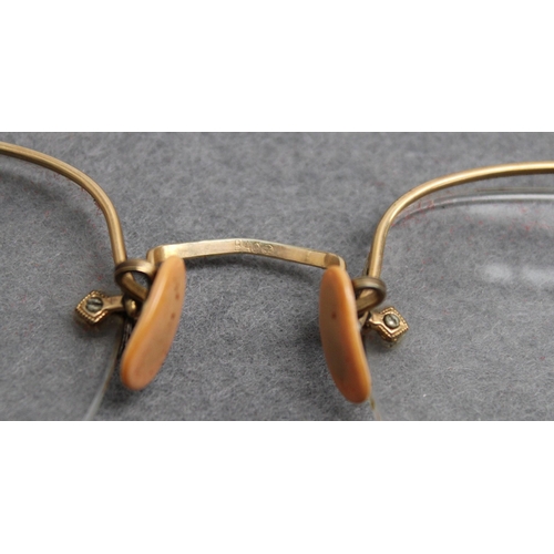 28 - Vintage Pair of Reading Glasses - ( Marks Shown in Pictures )