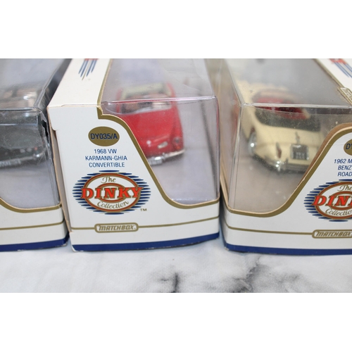 775 - Three DINKY Matchbox Diecast Cars in Boxes