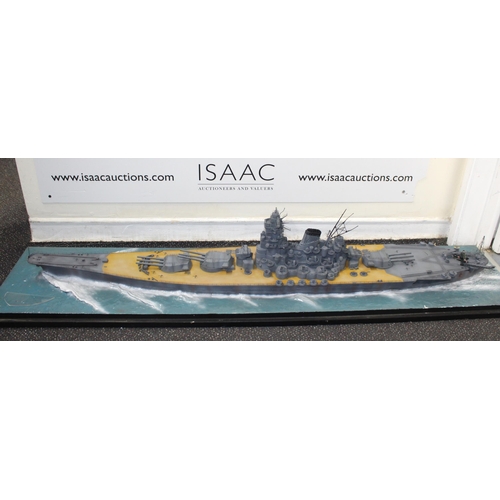 778 - Cased Japanese Battleship on Stand within Perspex Case(Damage To Case As Shown In Pictures)
144cm x ... 