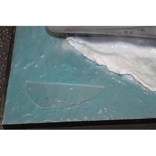 778 - Cased Japanese Battleship on Stand within Perspex Case(Damage To Case As Shown In Pictures)
144cm x ... 