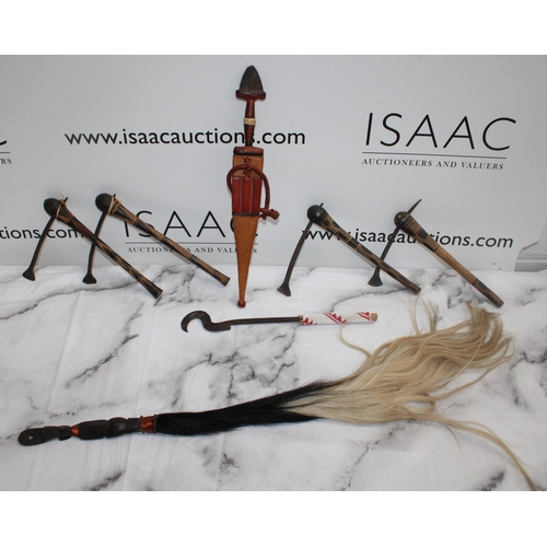 10 - Wooden Carved Collectable / African Tools