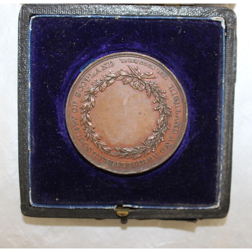 49 - Boxed Highland And Agricultural Society Of Scotland Medal