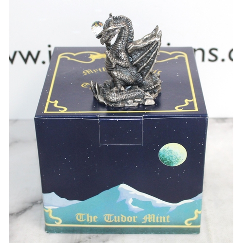 64 - Boxed 4 x Myth And Magic Sculpture By The Tudor Mint Including 
3864 Sincere Friends
3865 The Feroci... 