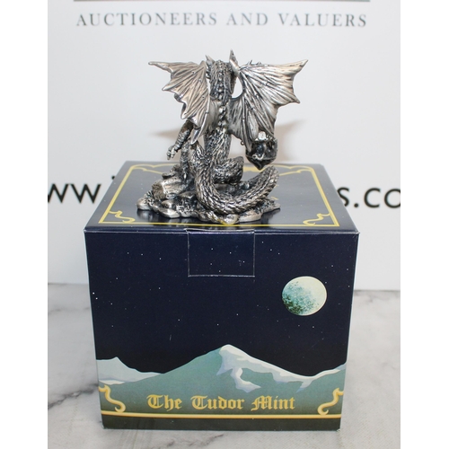 65 - Boxed 4 x Myth And Magic Sculpture By The Tudor Mint Including
9030 The Crucible Of Light
3191 The W... 