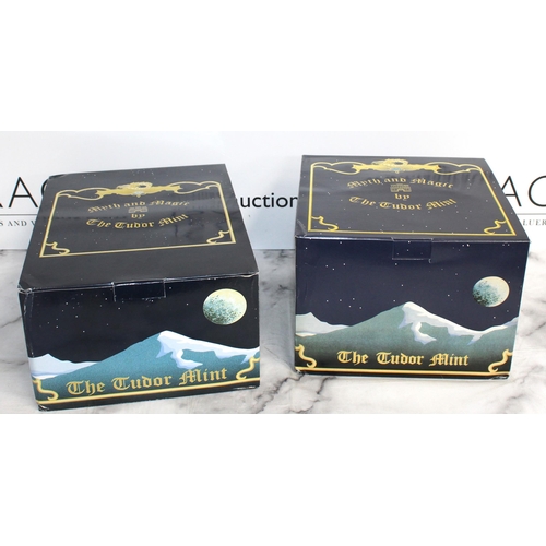 73 - Boxed 2 x Myth And Magic Sculpture By The Tudor Mint Including
3655 The Sentinel
3390 The Mystic Ici... 