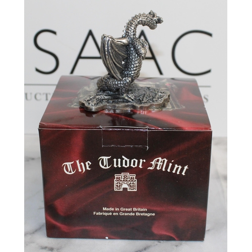 77 - Boxed 5 x Myth And Magic Sculpture By The Tudor Mint Including
The Dragon Of Methintdour
3207 Morgan... 