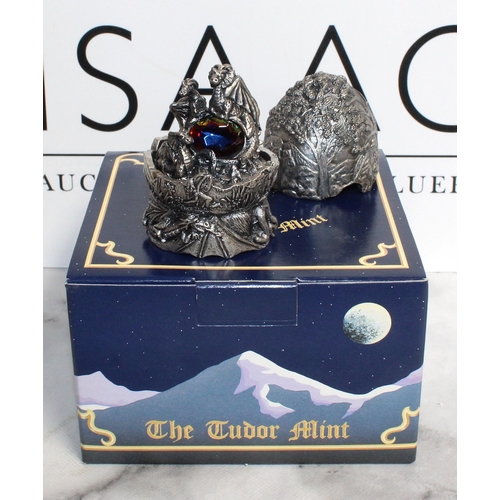 94 - 5 x Boxed Myth And Magic Sculpture By The Tudor Mint Including
3123 Dragon King
3138 Wizard Mountain... 