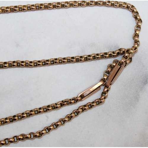 650 - Stamped 9ct Gold Watch Chain Total Weight-27.71g