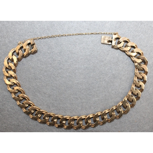 651 - Stamped 375 Gold Bracelet Total Weight-35.69g