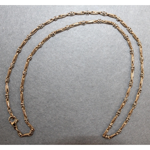 652 - Stamped Italy 375 Gold Total Weight- 22.32g Chain