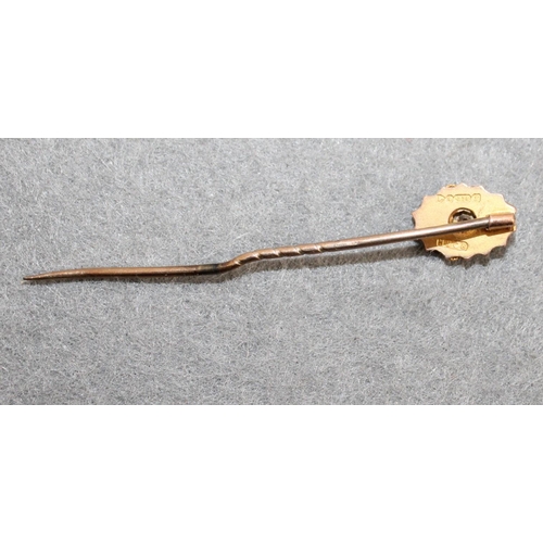 653 - Stamped 375 Gold Stick Pin Total Weight-1.13g