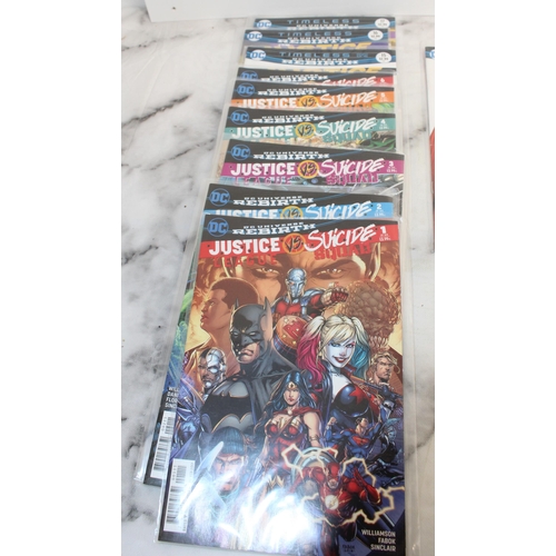 1 - A Selection Of Comics Including 
Superman Rebirth
Flash Rebirth
Green Arrow Rebirth
Suicide Squad Re... 