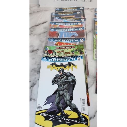 2 - A Collection Of Comics Including
Justice League Rebirth
Teen Titans Rebirth
Justice League VS Suicid... 