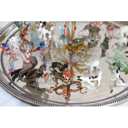 98 - A Collection Of Glass Ornamental Animals 
Tallest 16.5cm 
TRAY NOT INCLUDED
COLLECTION ONLY