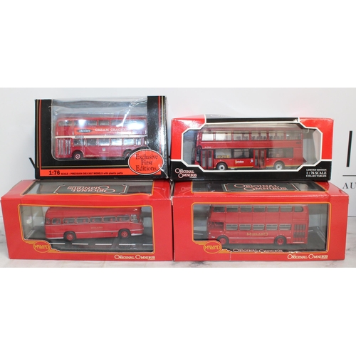 865 - 1 x Boxed Die Cast Exclusive First Edition Buses 3 x Boxed The Original Omnibus Company