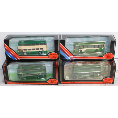 869 - 4 x Boxed Die Cast Exclusive First Edition Buses