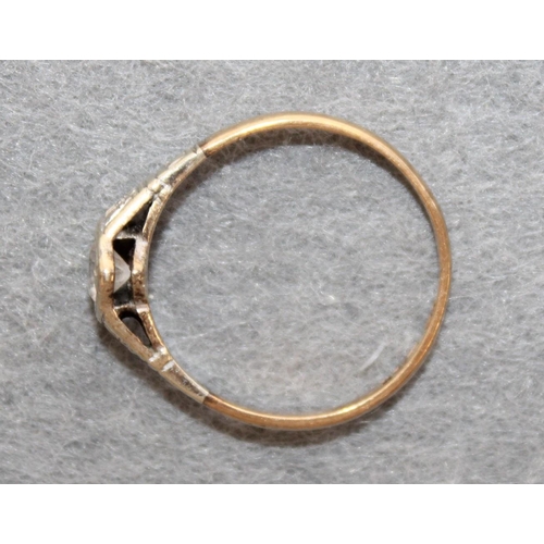 660 - Ladies Gold Ring Size-O Weight-1.81g