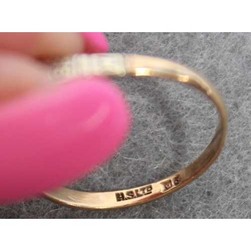 660 - Ladies Gold Ring Size-O Weight-1.81g